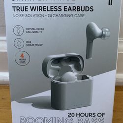 Sharper Image Wireless Noise Isolation Earbuds & Charging Case, Brand NEW! Porch Pickup or Can Ship!