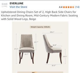 Set of 8 dining chairs