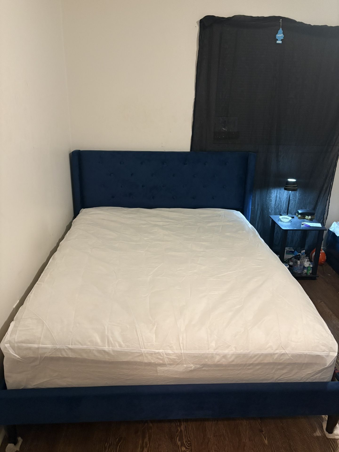 Queen Mattress W/HeadBoard..