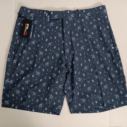 Size 34 RLX Golf Ralph Lauren Shorts Classic Fit Blue Stretch Wicking