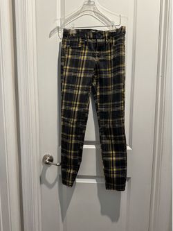 wild fable Black and Yellow Plaid Skinny Jeans size 0