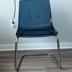 Acrylic Blue Desk Chair