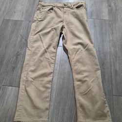 Quiksilver  khaki Men's Pants classic rear patch pocket Size 33 A007