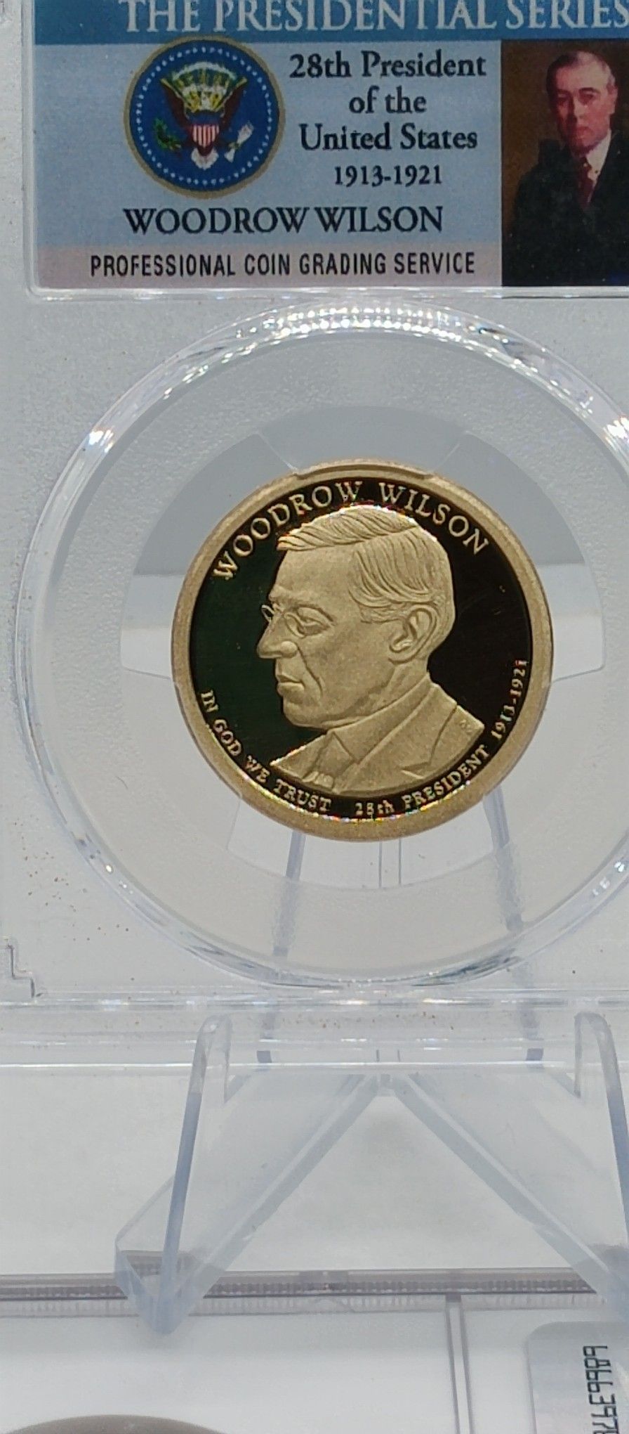 PR70DCAM _2013 S $1 Woodrow Wilson Dollar PCGS #510