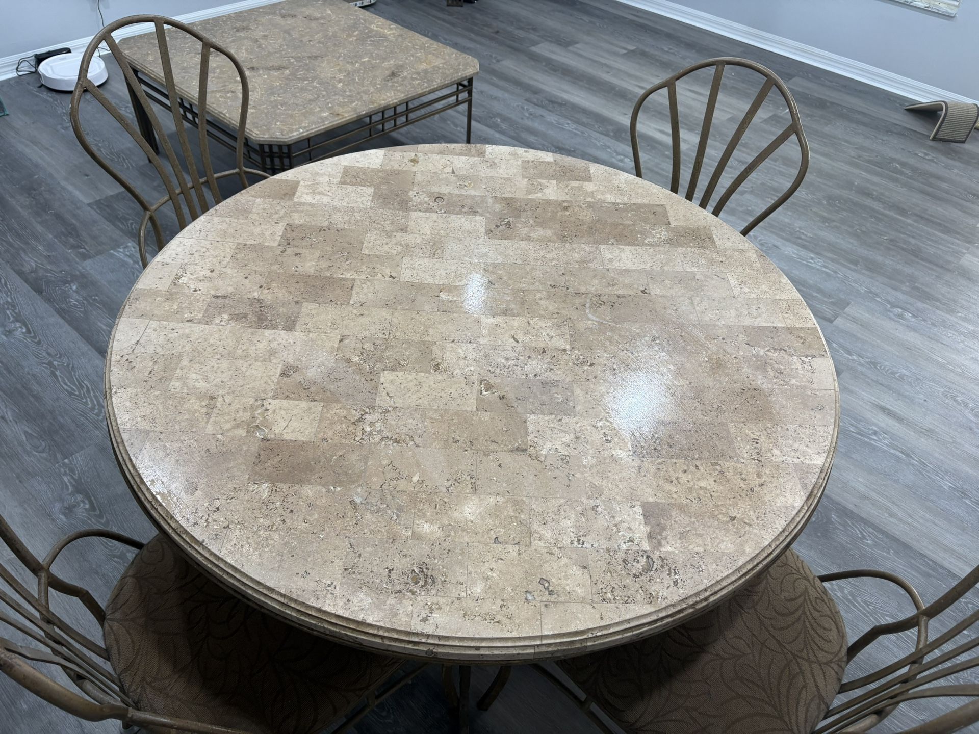 Marble Dining Table And Chairs