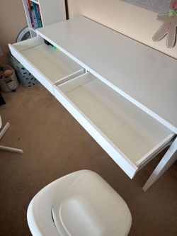 IKEA Kids Furniture Set - Desk, 2 Chairs & Bookshelf