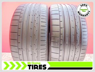 2 CONTINENTAL SPORTCONTACT 6 T0 XL 285/35R22 USED TIRES 7.4/32 TREAD 2853522