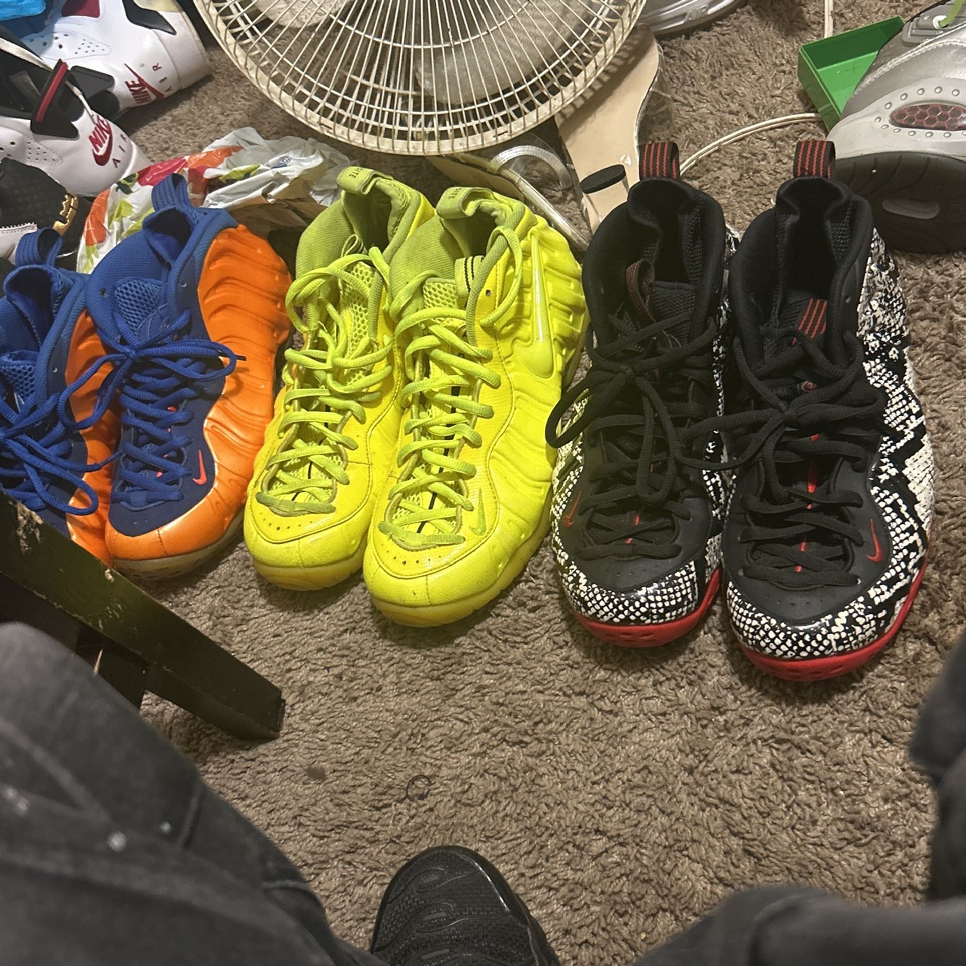 3 Pairs Of Foamposites $40 Each
