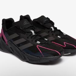 Adidas Black and Pink Shoes