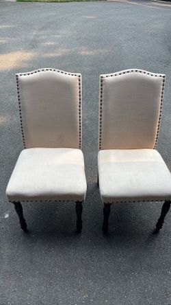 Dining chairs - set of 2.
