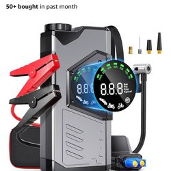 Portable Car Jump Starter with Air Compressor