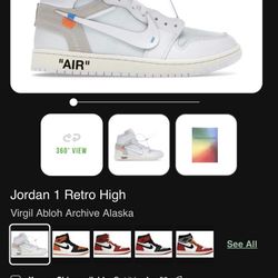 Air Jordan 1 VAA ALASKA SIZE 11.5