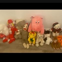 Older Stuffed Animals From 1980s Bundle 