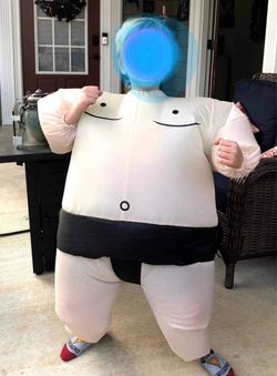 Halloween Child's inflatable sumo wrestler costume