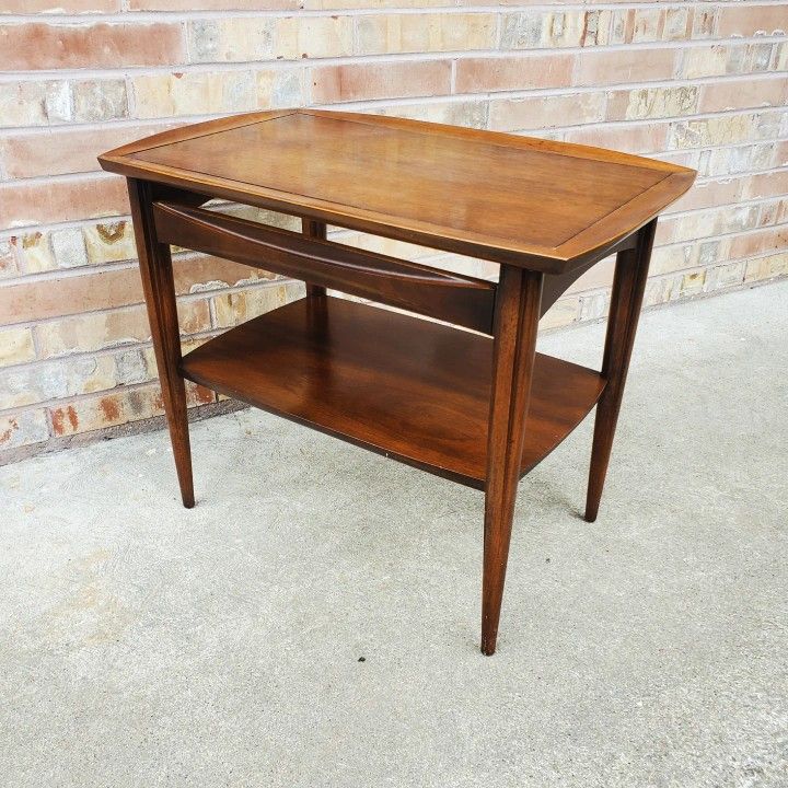 Mid Century Modern Walnut Side Table End Table Vintage