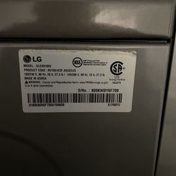 LG Smart front load washer and dryer