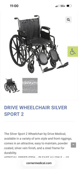 Drive Silver Sport 2 Wheel Chair