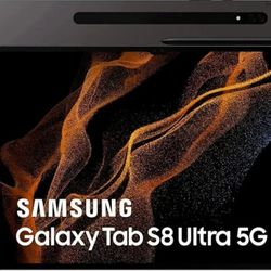 Wifi Samsung S8 Ultra Tablet With Case,pen And Original Keyboard 