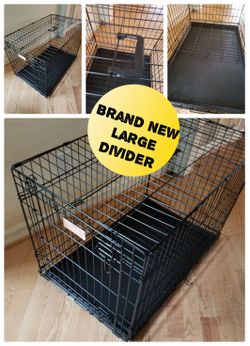 Large Dog Crate New with Divider