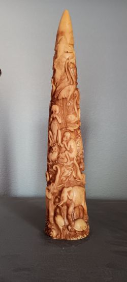 Resin elephant tusk