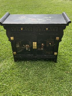 Old Chinise Enamel Cabinet