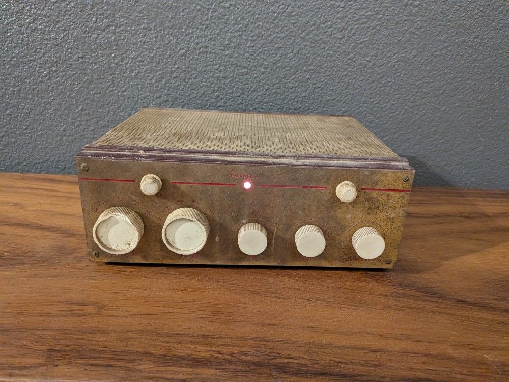 Vintage Sansui Q 15 vacuum tube amplifier untested RARE 50 s nice