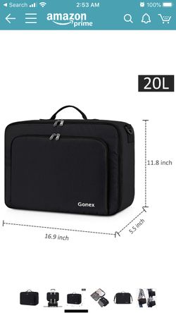Portable Carry on Luggage Personal Item Bag for Airlines