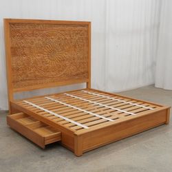 King Size Mahogany Bed Frame 