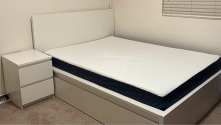 IKEA White Bed, Full/Double