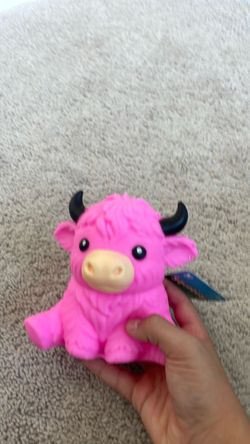 Pink highland cow