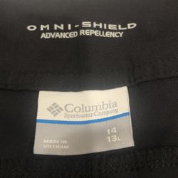 Women’s Columbia Size 16 Black Shorts 