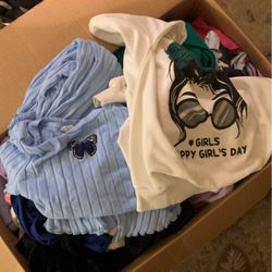 Huge Box Of Girls Clothes 8-12 Great Condition 