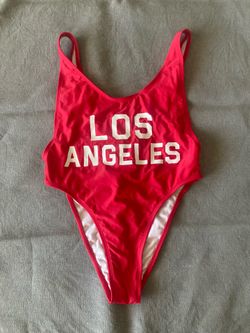 Red Los Angeles One-Piece Swimsuit