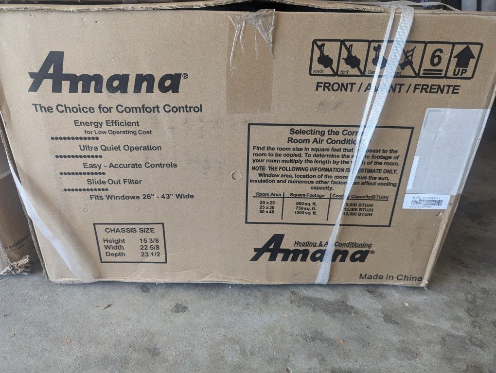 Amana AE123G35AX Window Air Conditioner With Electric Heater