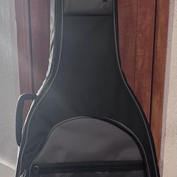 Great Acoustic Guitar Case Black And Gray