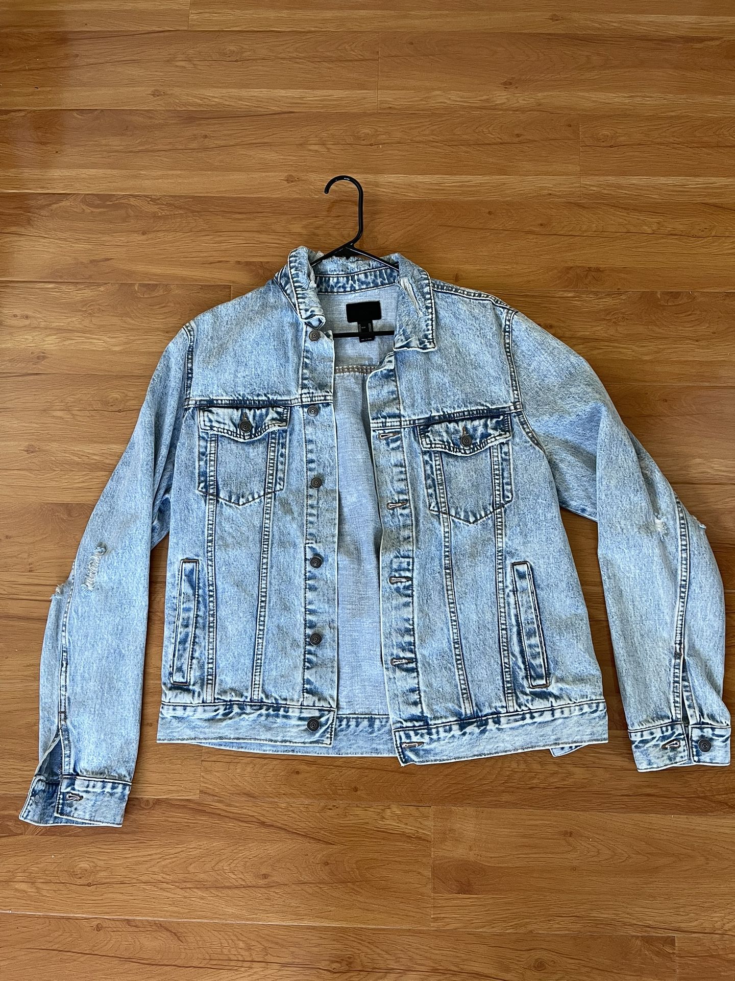 Forever 21 Distressed Denim Jacket