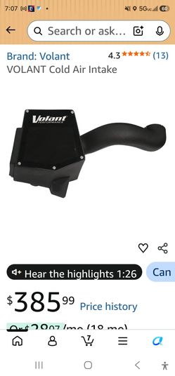 Cold air intake