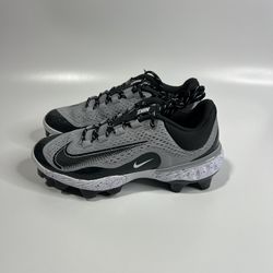 Nike Alpha Huarache Elite 4 MCS Baseball Cleats Grey