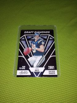 Draft Diamond Drew Brees Football Card 2023 Panini Absolute #DD -1