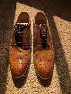 Men's Oxford Wingtip Brougues Leather Shoes