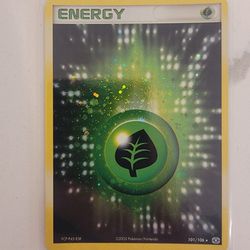 2005 Pokemon Card - Leaf Energy Holo Ex Emerald - 101/106  RARE - NM/M!