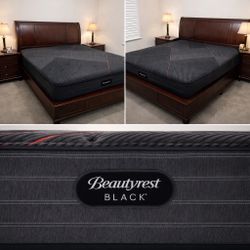 BeatyRest Black King Size Mattress 12” Thick Extra Firm – Direct from Factory, Sealed in Plastic Ready for Same-Day Pickup & Delivery Available