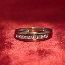 10k Yellow Gold Diamond Wedding Band Ring 0.20 ctw