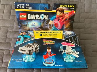 LEGO DIMENSIONS BOX SET BACK TO THE FUTURE   RARE. 94 PIECES NEW ASKI G $25