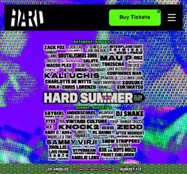 HARD SUMMER Guest Artist passes