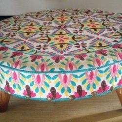 Indian Embroidered Stool
