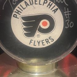 Signed Flyers Hockey Puck