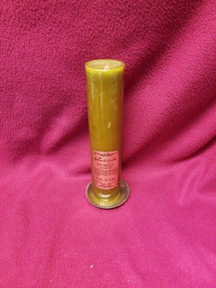 Hallmark Bayberry Candle With Brass Dish