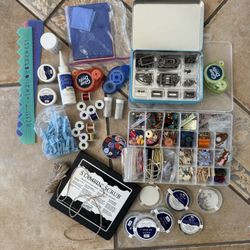 Scrapbooking Supplies: Tools, Buttons, Embossing, Stamps, Stickers, Ribbon