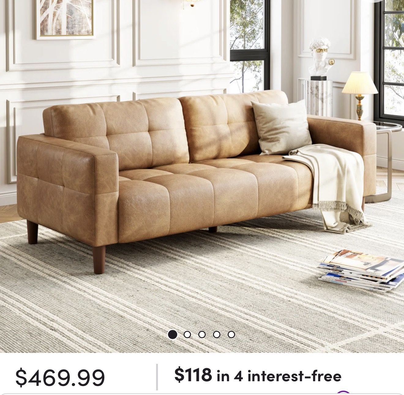 Brown 3–Seater Couch